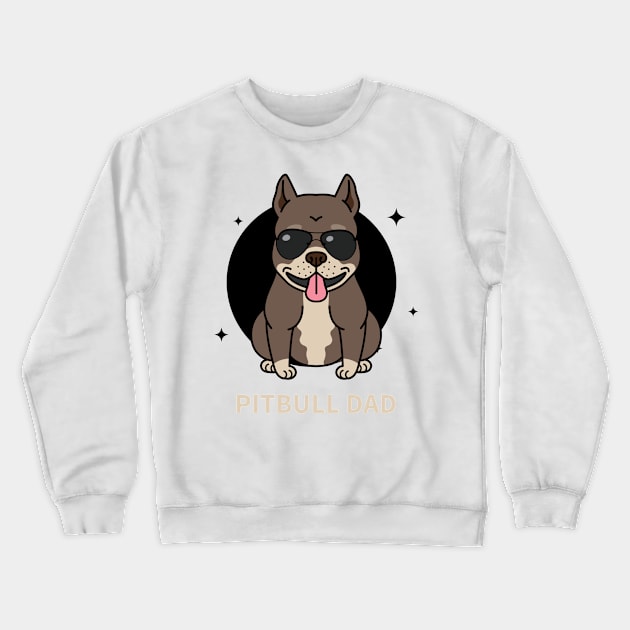 Pitbull dad Crewneck Sweatshirt by aboss